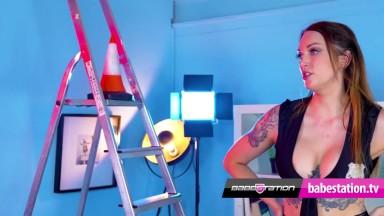 Tattooed Chick Cici Anders Fucks Traffic Cone