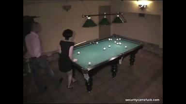 Absolutely crazy fuck at the billiard saloon