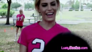 Banging soccer chicks in foursome and filming it