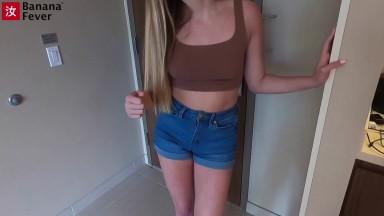 BananaFever Certified 19 Years Old Hot Blonde Loves Money and Sex