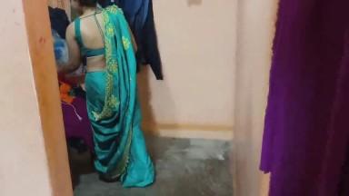 Sona Bhabhi Took Off Her Blue Saree And Started Hardcore Fucking With Her Husband