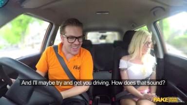 Busty Student In The Fake Driving School