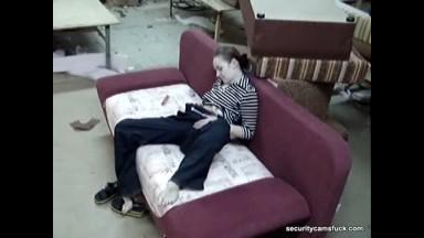 Masturbation session in the furniture store