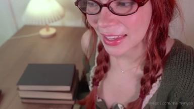 Maimy ASMR Shy Nerdy Bookworm Blowjob Video Leaked